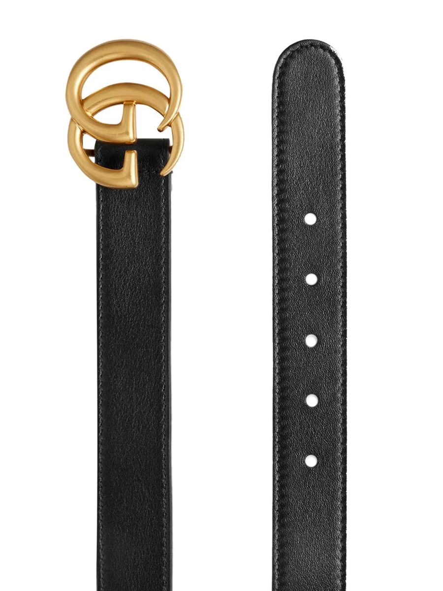 CINTURA IN PELLE CON DOPPIA G - GUCCI - immagine 2
