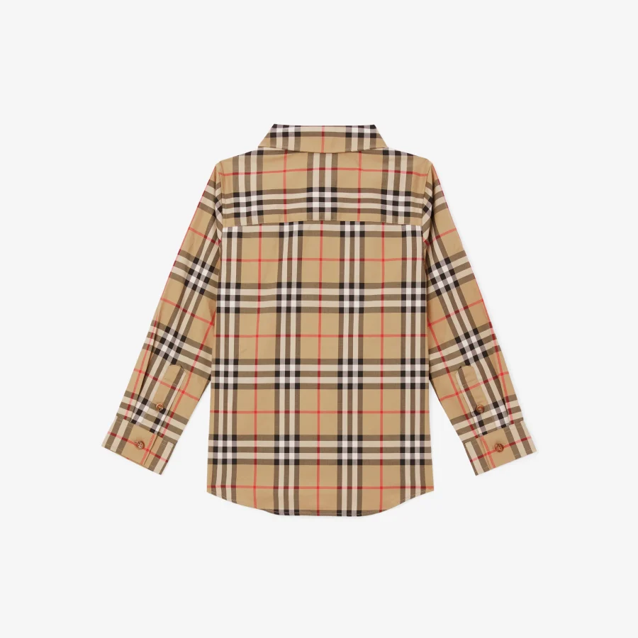 Camicia in cotone stretch - BURBERRY - immagine 2