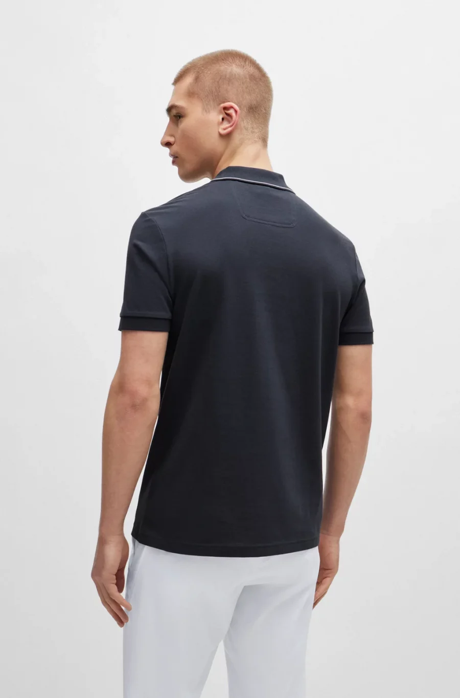 Slim fit polo shirt in cotton pique - Boss - immagine 2
