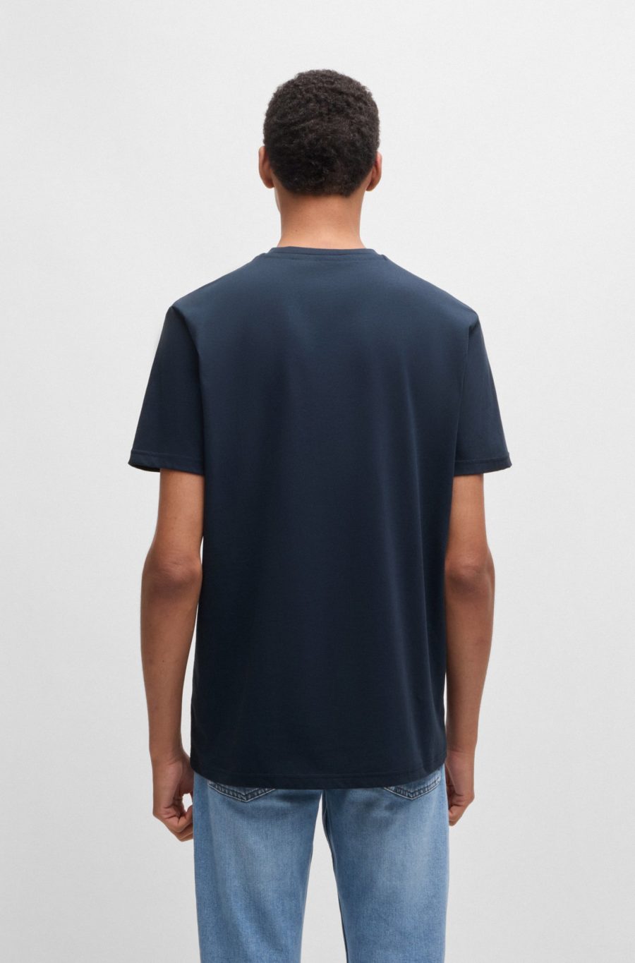 Cotton jersey T-shirt and logo - Boss - immagine 2