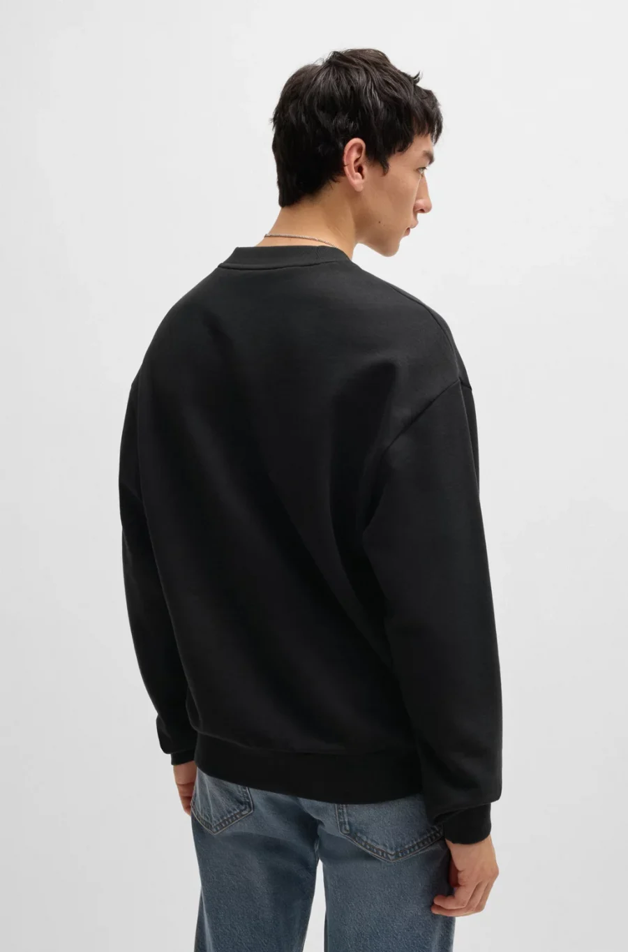 Cotton terry sweatshirt with logo - Hugo - immagine 2