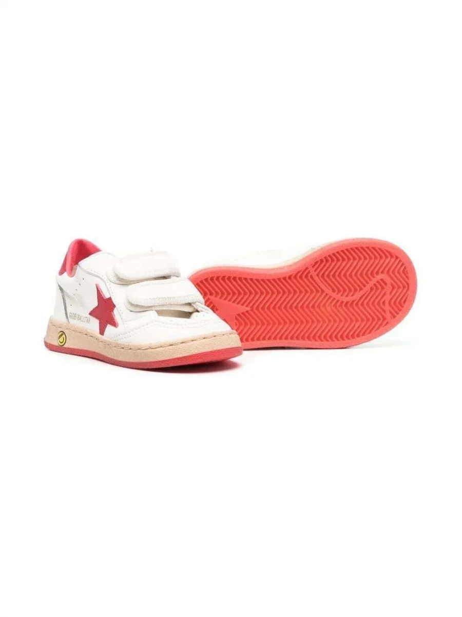 Red and white Ballstar sneakers - Golden Goose - immagine 2