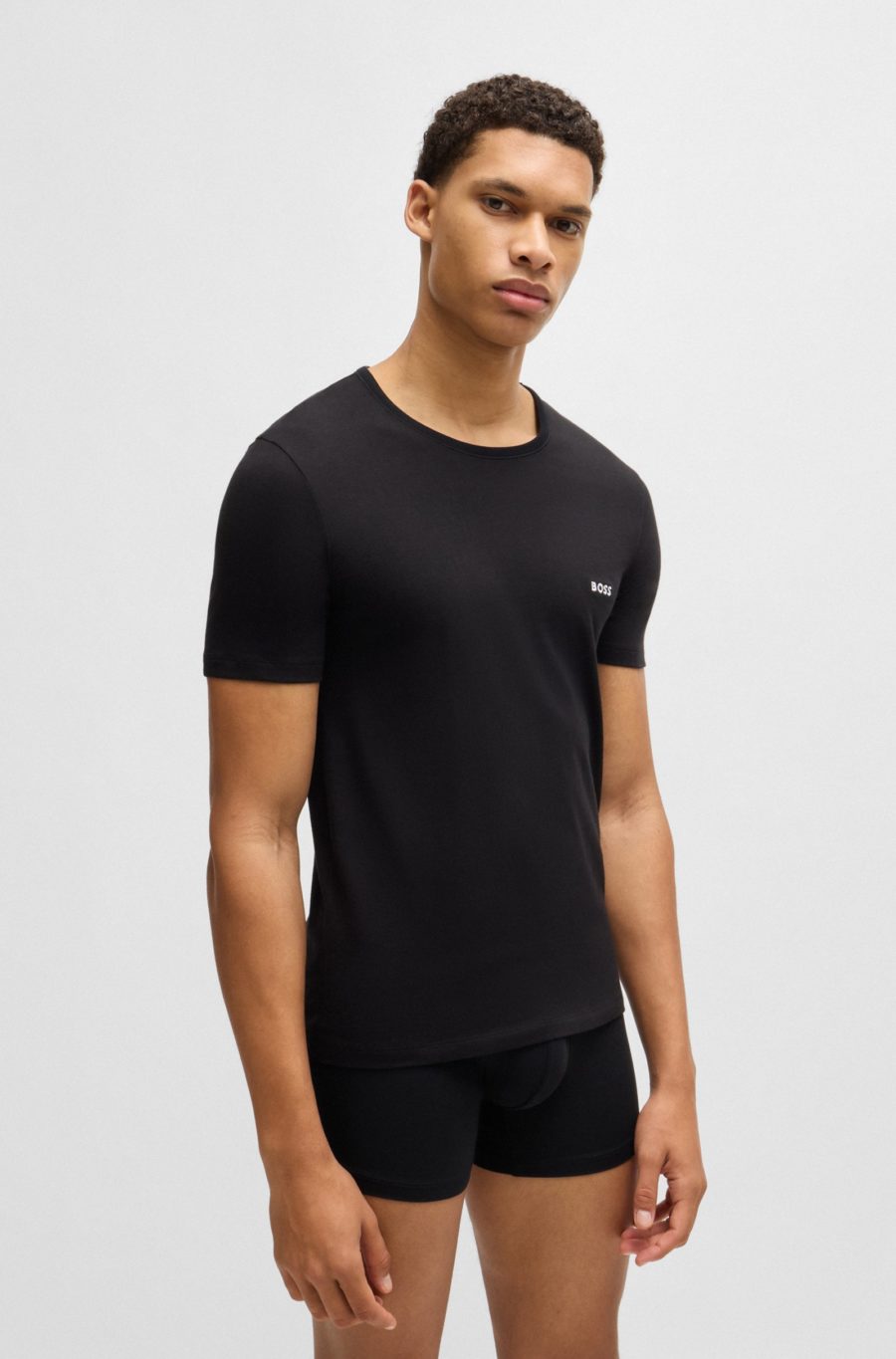 Three intimate cotton t-shirts - Boss - immagine 2