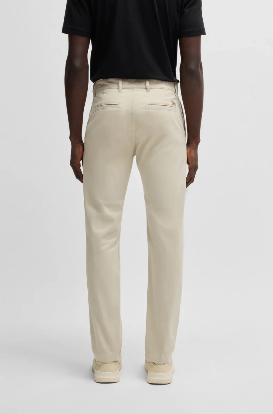 Stretch cotton satin chinos - Boss - immagine 2