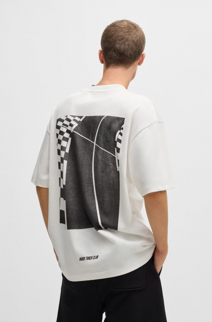 Cotton jersey T-shirt with print - Hugo - immagine 2