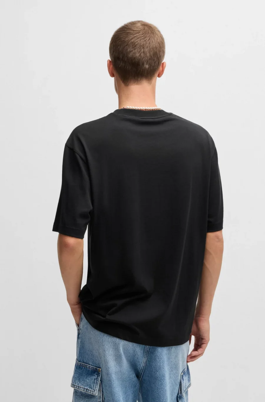 Cotton T-shirt with logo graphic - Hugo - immagine 2