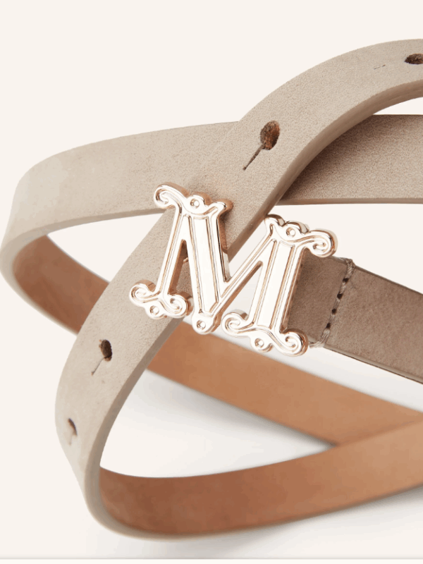 Cintura Monogram in pelle - Max Mara Acc.