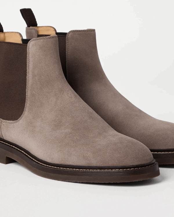 Chelsea Boot in camoscio - Brunello Cucinelli