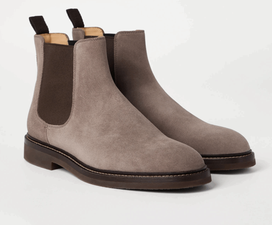 Chelsea Boot in camoscio - Brunello Cucinelli