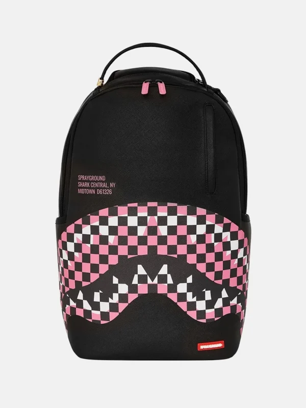 Zaino SHARK CENTRAL BREAKUP CHECK SORBET GREY nero -Sprayground