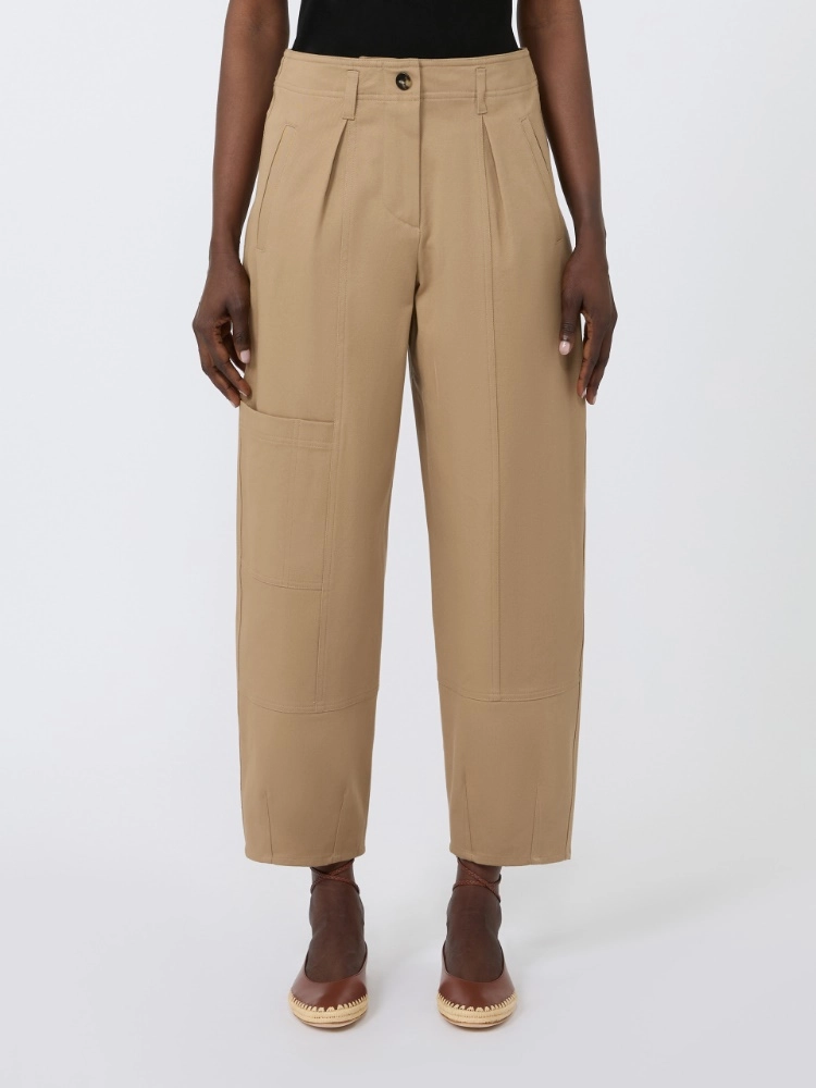 Pantalone cargo in bull di cotone- Max Mara - immagine 2