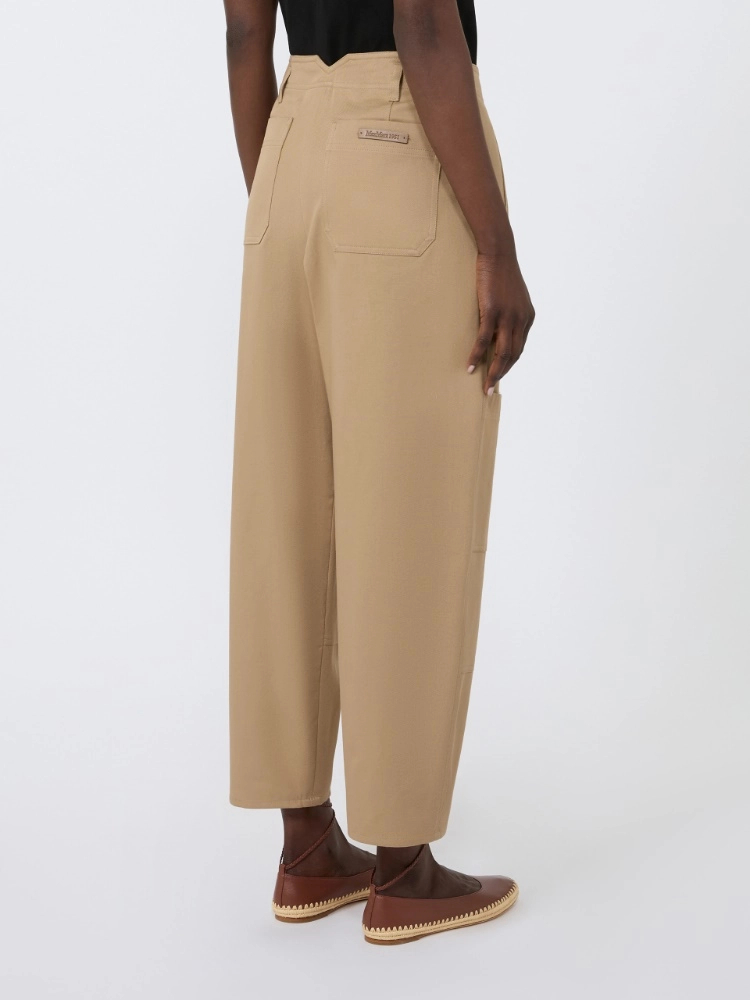 Pantalone cargo in bull di cotone- Max Mara - immagine 3