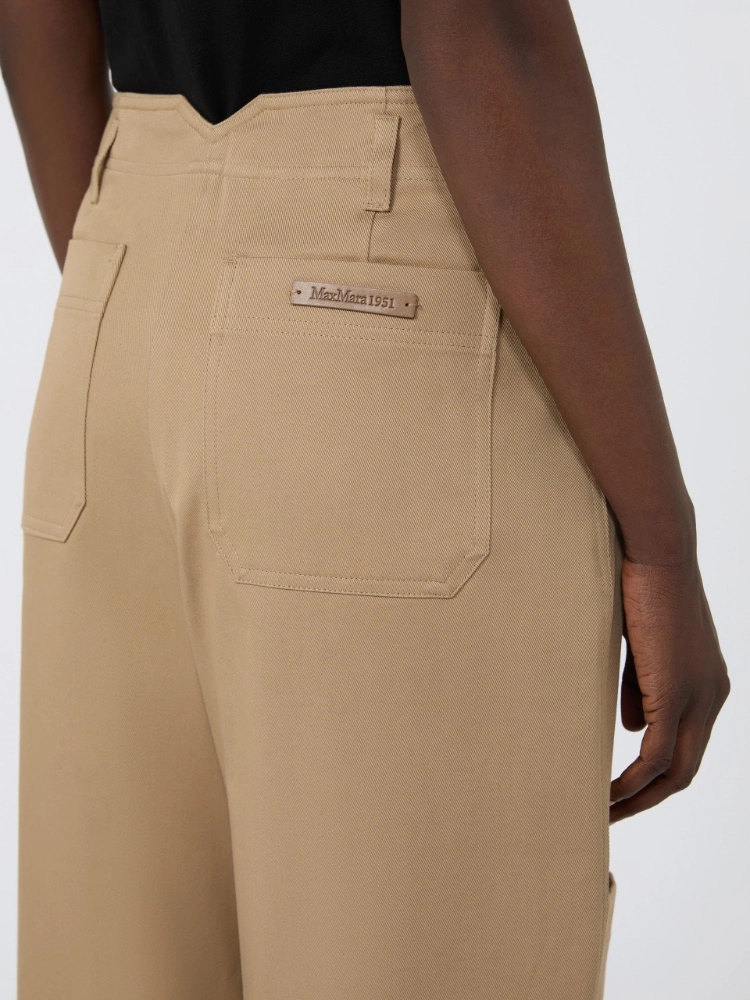 Pantalone cargo in bull di cotone- Max Mara - immagine 4