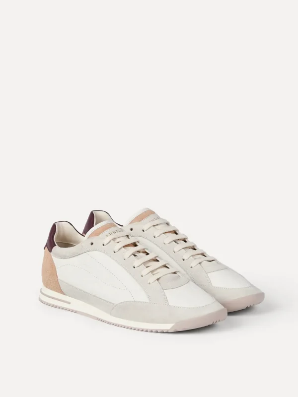 Sneakers in cervo e camoscio-brunello cucinelli