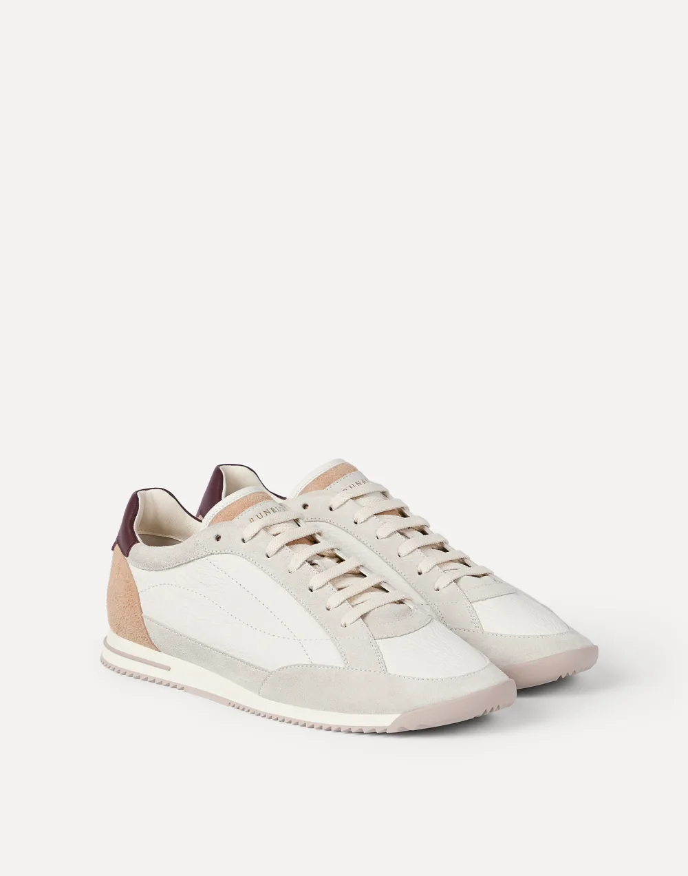 Sneakers in cervo e camoscio-brunello cucinelli