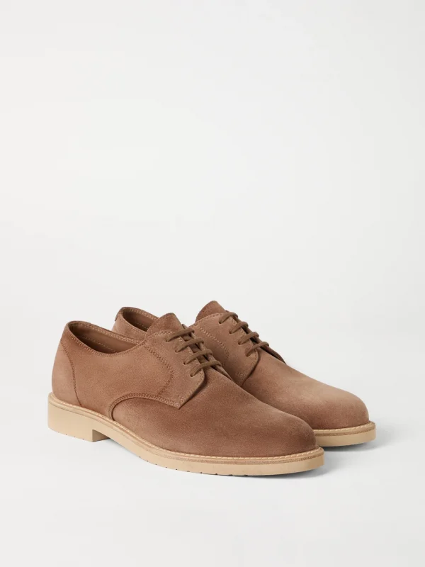 Derby Light in vitello rovesciato-Brunello Cucinelli