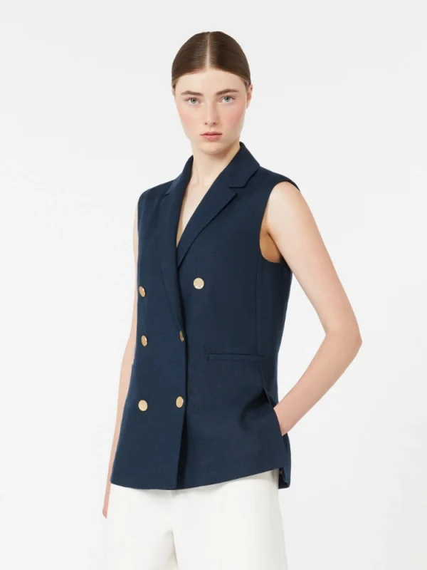Gilet in stuoia di lino- Max Mara'S