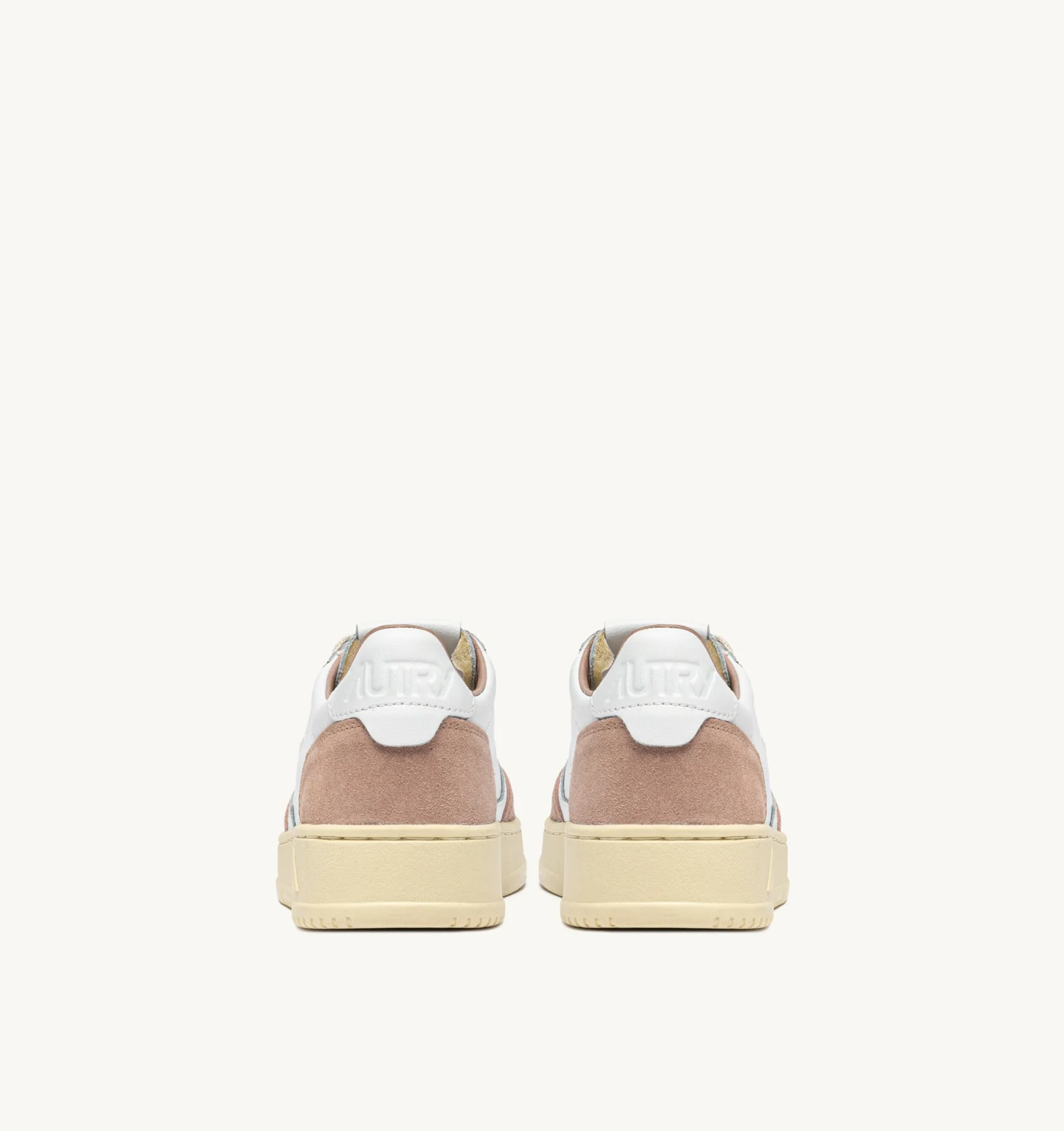 SNEAKERS MEDALIST LOW IN PELLE BIANCA E SUEDE ROSE CANNEL- Autry - immagine 3