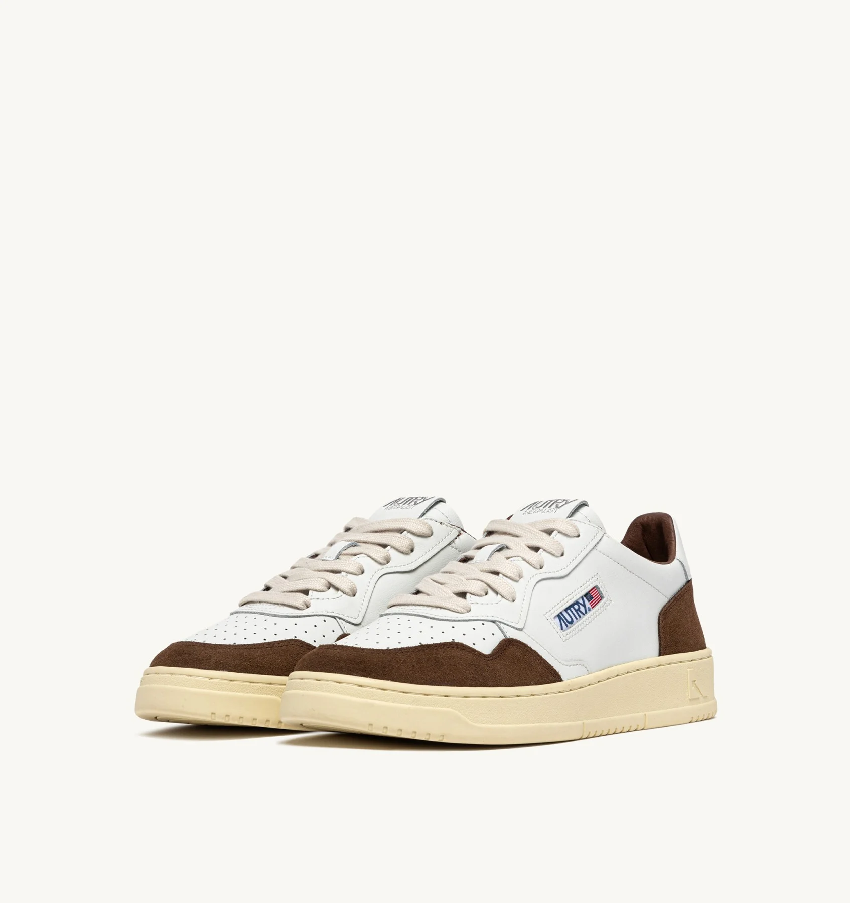 SNEAKERS MEDALIST LOW IN PELLE BIANCA E SUEDE TUNDRA- AUTRY - immagine 3