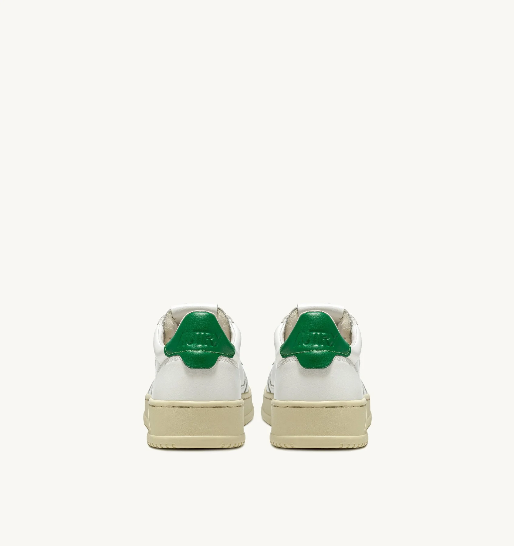 SNEAKERS MEDALIST LOW IN PELLE BIANCA E VERDE- autry - immagine 2