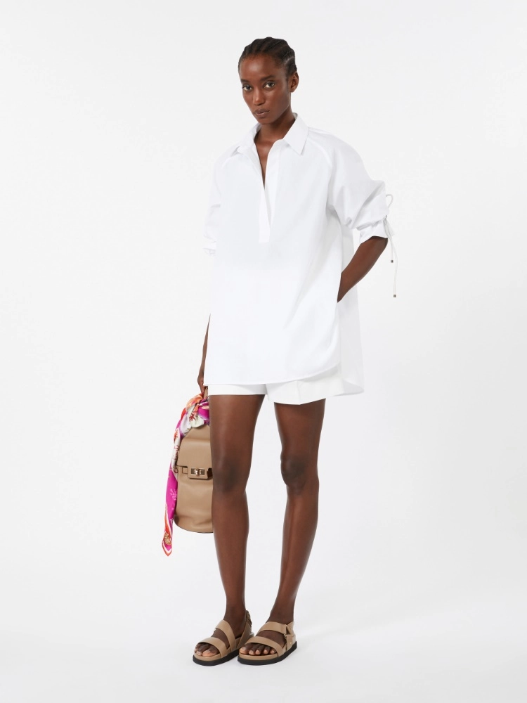 Blusa in popeline di cotone- Max Mara - immagine 2