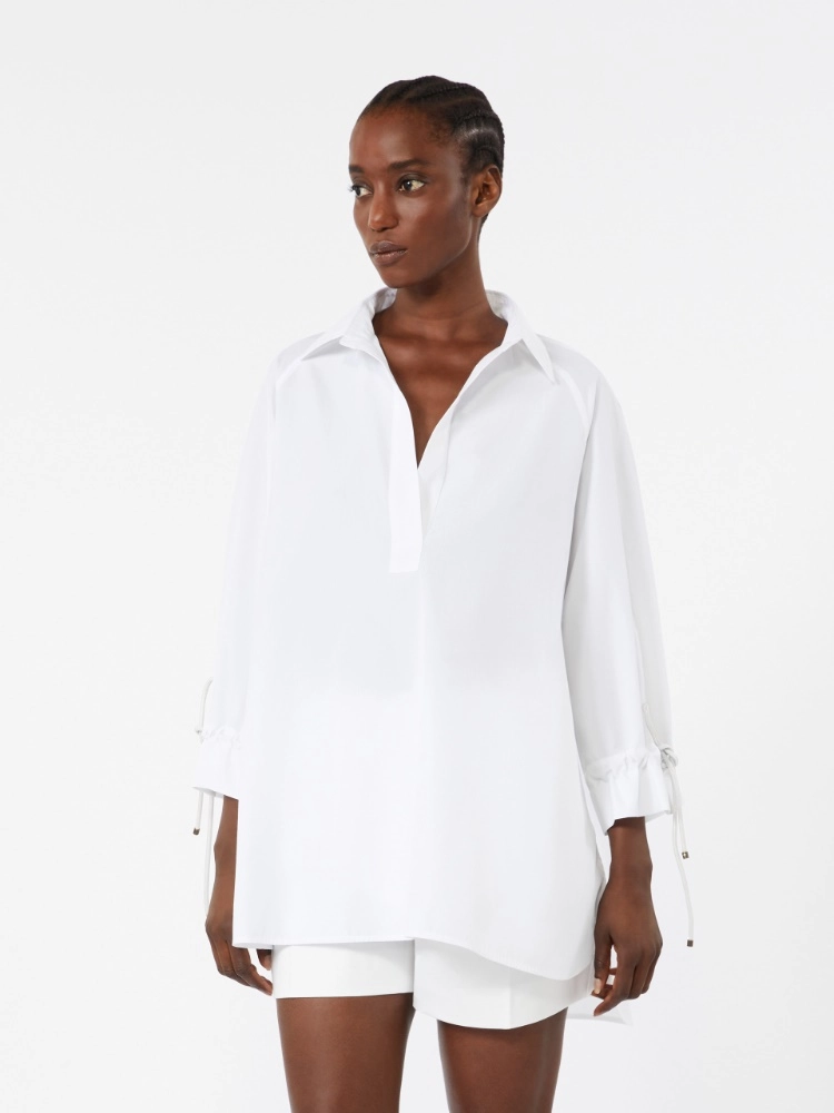 Blusa in popeline di cotone- Max Mara
