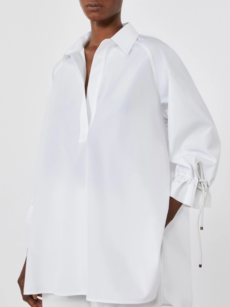 Blusa in popeline di cotone- Max Mara - immagine 3