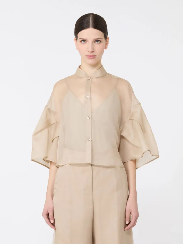 Silk organza cape- Max Mara