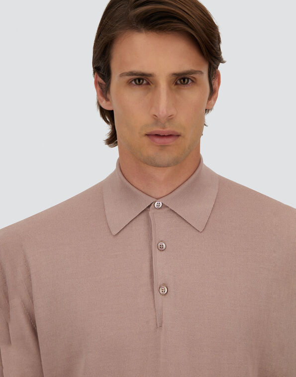 POLO A MANICHE LUNGHE IN WOOL SILK- Herno