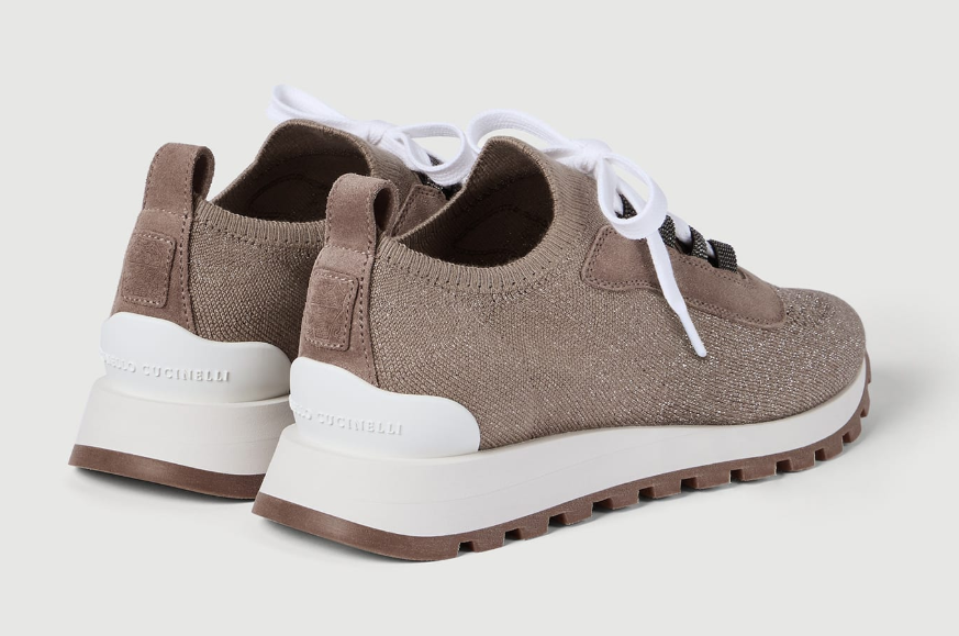 Runners with Shiny Eyelets Brunello Cucinelli - Image 2