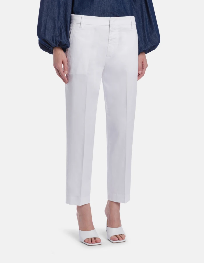 Pantaloni Nima loose in gabardina compact- Dondup - immagine 2