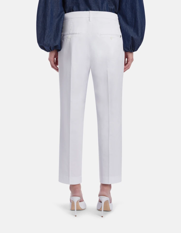 Pantaloni Nima loose in gabardina compact- Dondup - immagine 3