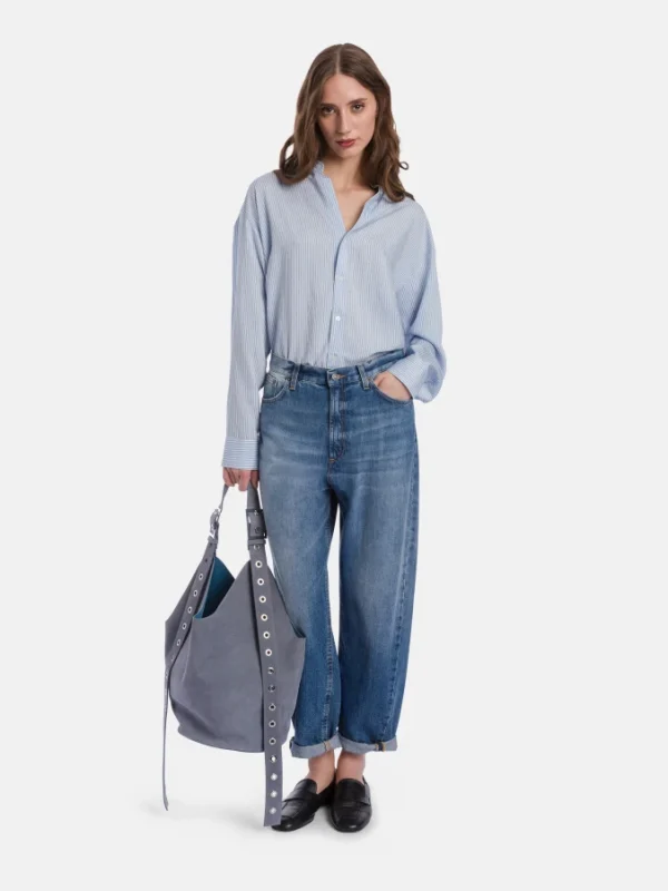 Jeans Bessie loose in denim fisso- Dondup