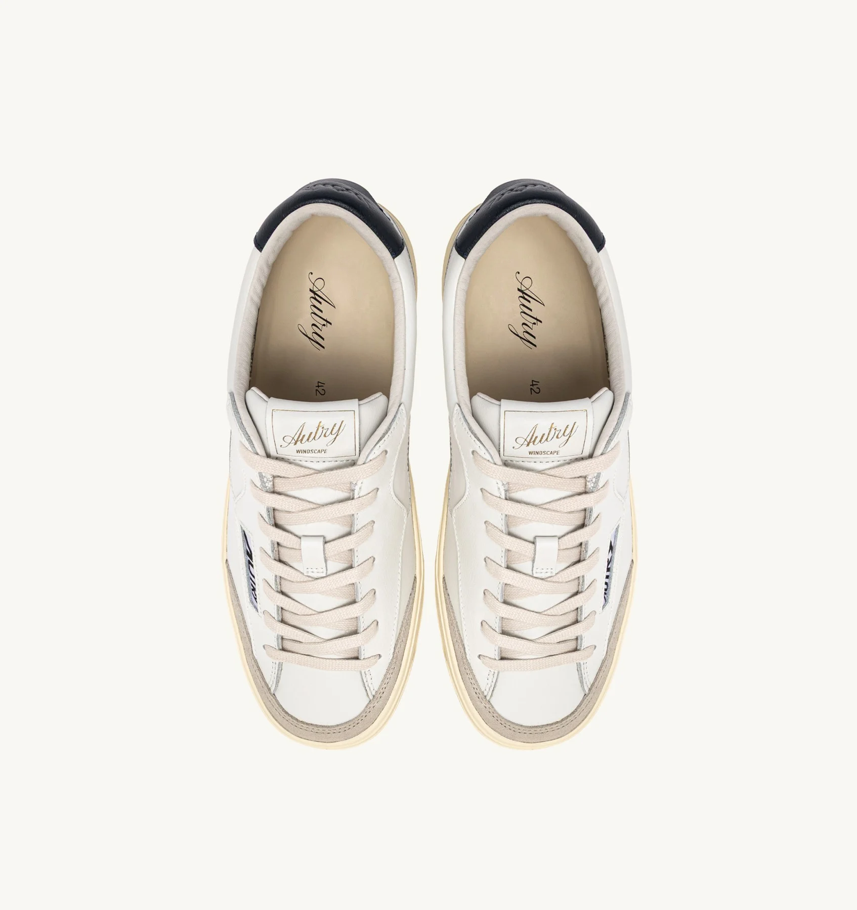 SNEAKERS WINDSCAPE LOW IN PELLE BIANCA E SPACE- Autry - immagine 4